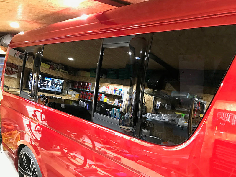 JDM TOYOTA HIACE 200 Commuter Ventury Wind deflectors for rear side window (*Sold as 1pcs) - RHD parts [200K-1P-DS]