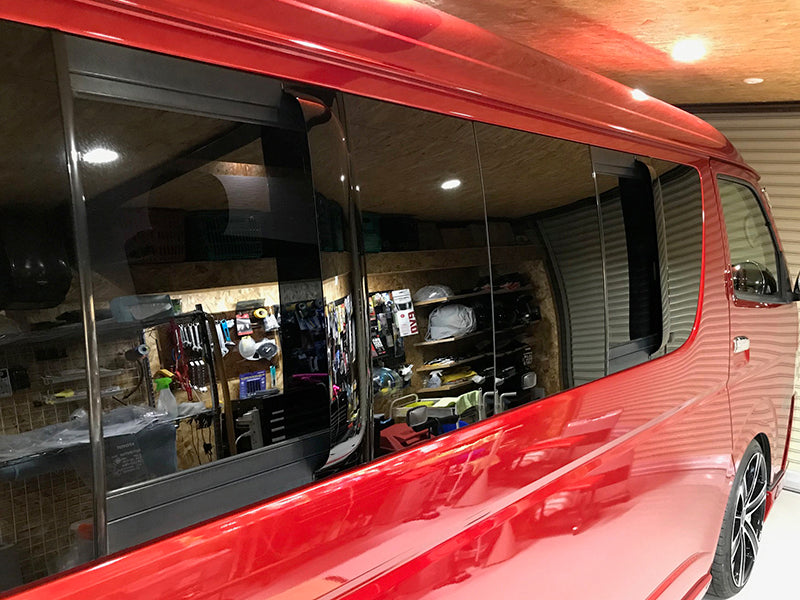 JDM TOYOTA HIACE 200 Commuter Ventury Wind deflectors for rear side window (*Sold as 1pcs) - RHD parts [200K-1P-DS]