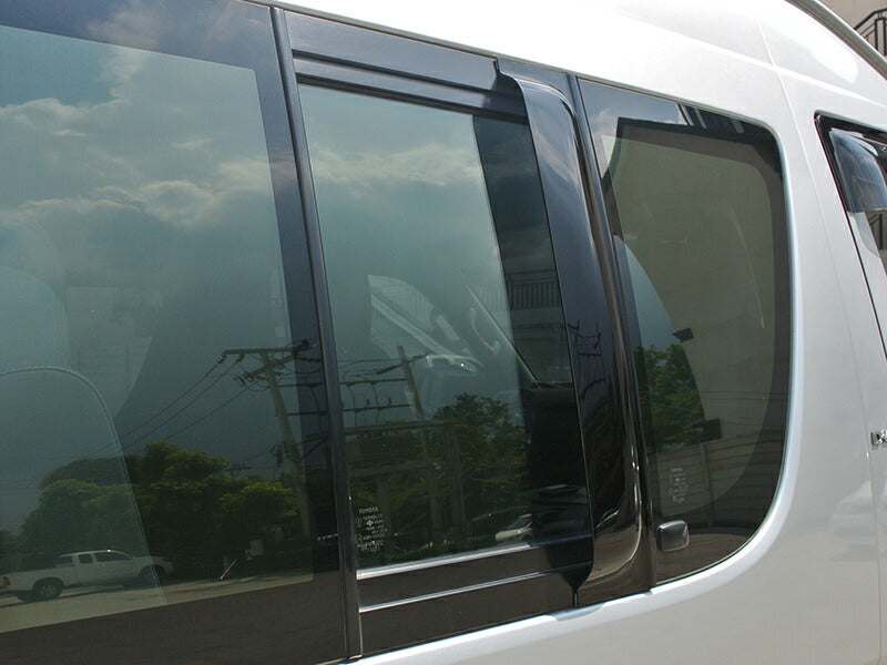 JDM TOYOTA HIACE 200 Commuter Ventury Wind deflectors for rear side window (*Sold as 2pcs) - RHD parts [200k-2p]