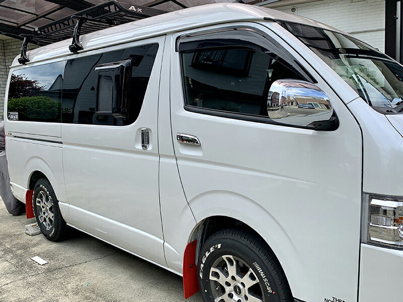 ハイエース200系 網戸 小窓 バイザー 4型以降 片側 パーツ [200k-amd-ds-1p]