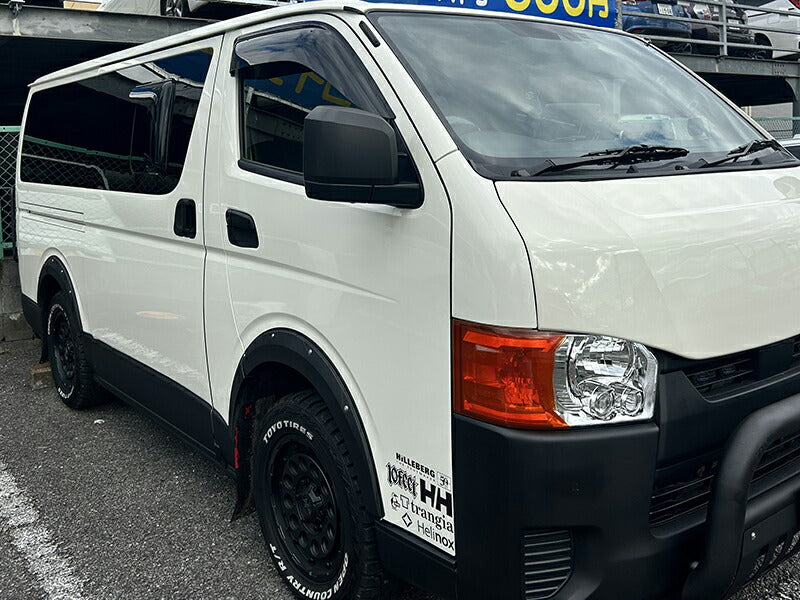 JDM Hiace Commuter Ventury HIACE 200 series Weather guard and Side visor combo set [200k-big-kmd-ds]