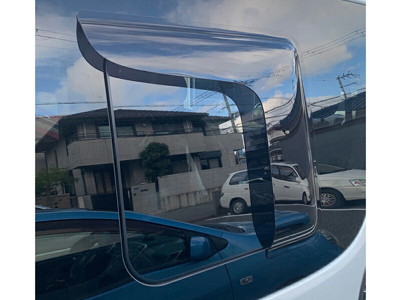 JDM TOYOTA HIACE 200 Commuter Ventury Rear Window Side Wind deflectors Window Visor (*sold as pair) - RHD parts [200k-kmd-ds]