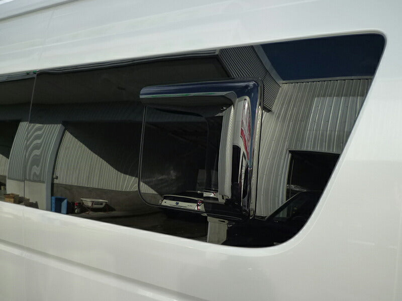 JDM TOYOTA HIACE 200 Commuter Ventury Rear Window Side Wind deflectors Window Visor (*sold as pair) - RHD parts [200k-kmd-ds]