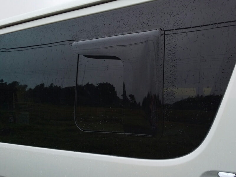 JDM TOYOTA HIACE 200 Commuter Ventury Rear Window Side Wind deflectors Window Visor (*sold as pair) - RHD parts [200k-kmd-ds]