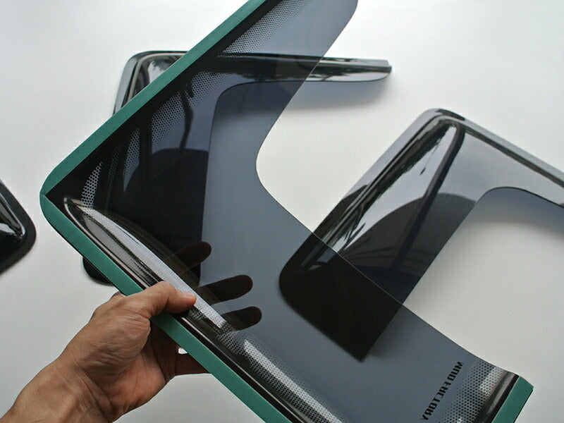 JDM TOYOTA HIACE 200 Commuter Ventury Rear Window Side Wind deflectors Window Visor (*sold as pair) - RHD parts [200k-kmd-ds]