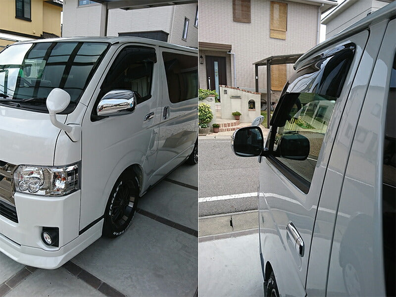 JDM Hiace Commuter Ventury HIACE 200 series Wind deflectors Window Visor - RHD parts [200k-big-ds]