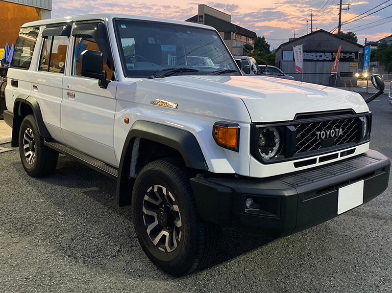 JDM TOYOTA LAND CRUISER 70 series / J70 (*for 4 door model) Wind deflectors Window Visor - RHD parts [GRJ7-BIG-DS-4P]
