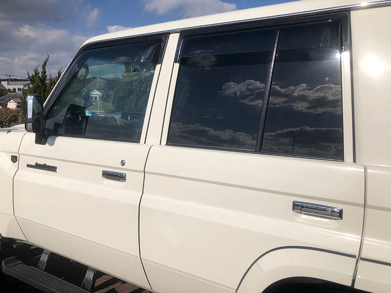 JDM TOYOTA LAND CRUISER 70 series / J70 (*for 4 door model) Wind deflectors Window Visor - RHD parts [GRJ7-BIG-LS-4P]