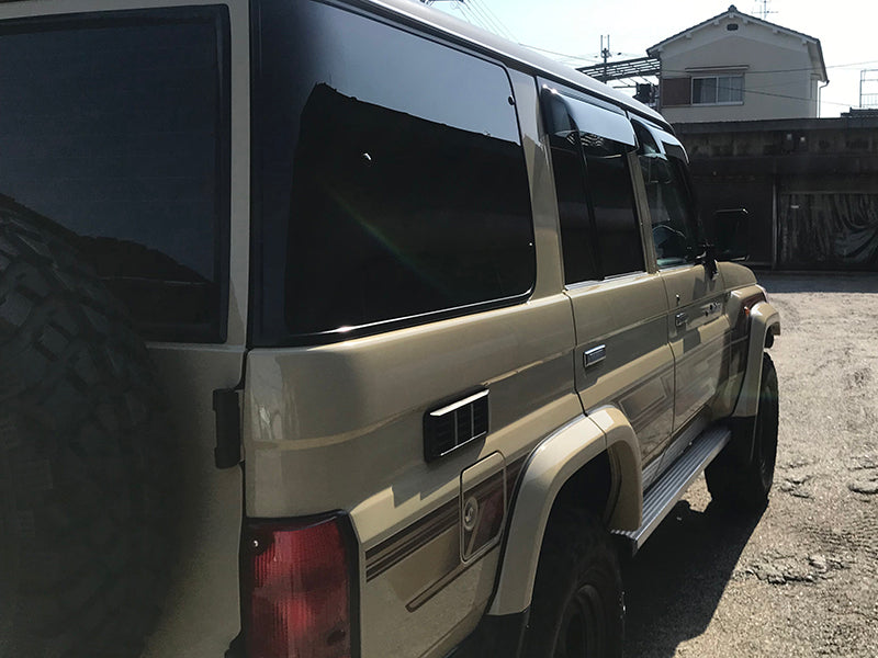 JDM TOYOTA LAND CRUISER 70 series / J70 (*for 4 door model) Wind deflectors Window Visor - RHD parts [GRJ7-SPW-LS-4P]