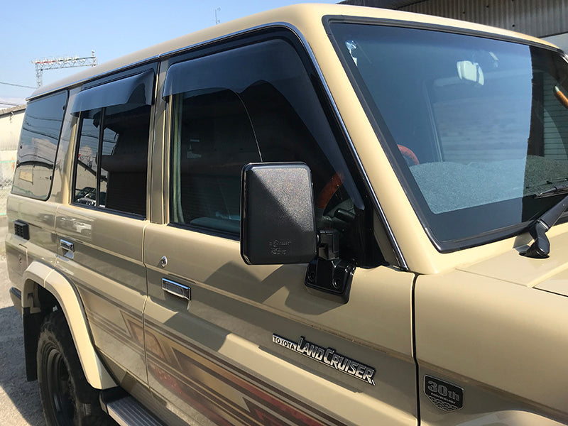 JDM TOYOTA LAND CRUISER 70 series / J70 (*for 4 door model) Wind deflectors Window Visor - RHD parts [GRJ7-SPW-LS-4P]