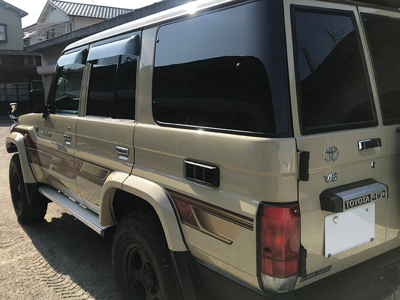 JDM TOYOTA LAND CRUISER 70 series / J70 (*for 4 door model) Wind deflectors Window Visor - RHD parts [GRJ7-SPW-LS-4P]