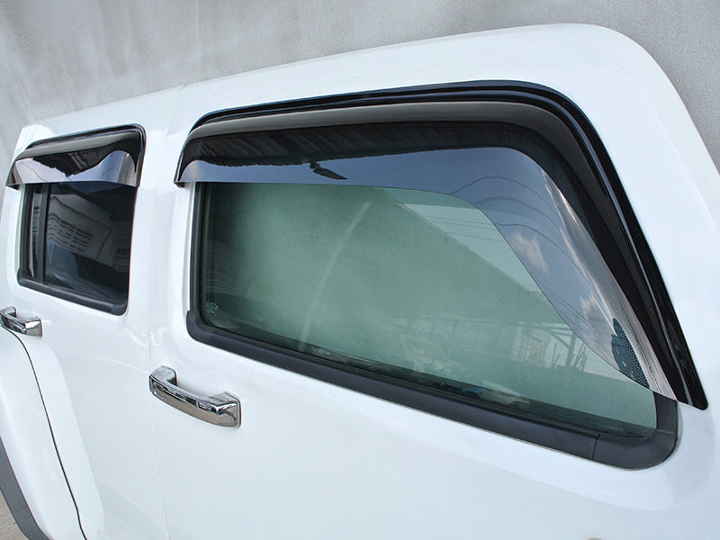 JDM Hammer H3 / H3T /H3 Alpha Dark Smoke Wind deflectors Window Visor - RHD parts [H3-BIG-DS]