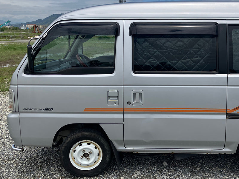 JDM HONDA ACTY STREET HH1 HH2 HH3 HH4 Japanese Kei Van / Mini Van Wind deflectors Window Visor - RHD parts [HA4-BIG-DS-4P]