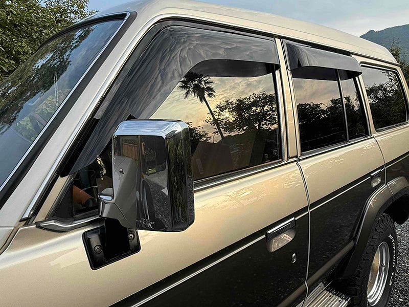 JDM TOYOTA LAND CRUISER J60 series VHJ60V FJ62V FJ62G HJ61 VX60 STD Dark Smoke Wind deflectors Window Visor - RHD parts [HJ60-BIG-DS]