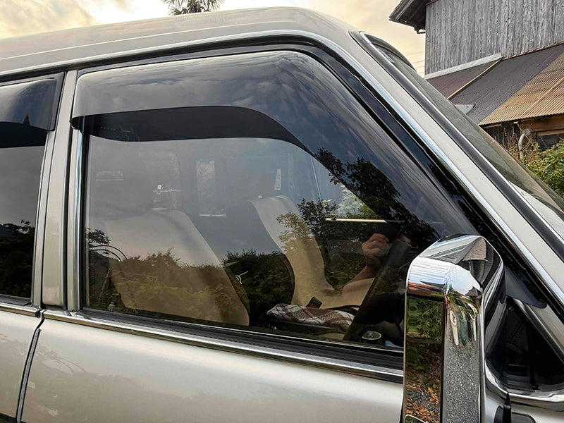 JDM TOYOTA LAND CRUISER J60 series VHJ60V FJ62V FJ62G HJ61 VX60 STD Dark Smoke Wind deflectors Window Visor - RHD parts [HJ60-BIG-DS]