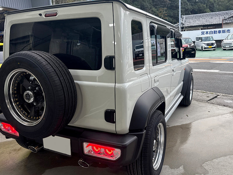JDM SUZUKI JIMNY JC74W (For 5 doors) Dark Smoke Wind deflectors Window Visor - RHD parts [JC74-BIG-DS]