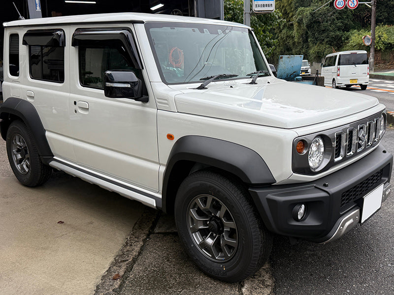 JDM SUZUKI JIMNY JC74W (For 5 doors) Dark Smoke Wind deflectors Window Visor - RHD parts [JC74-BIG-DS]
