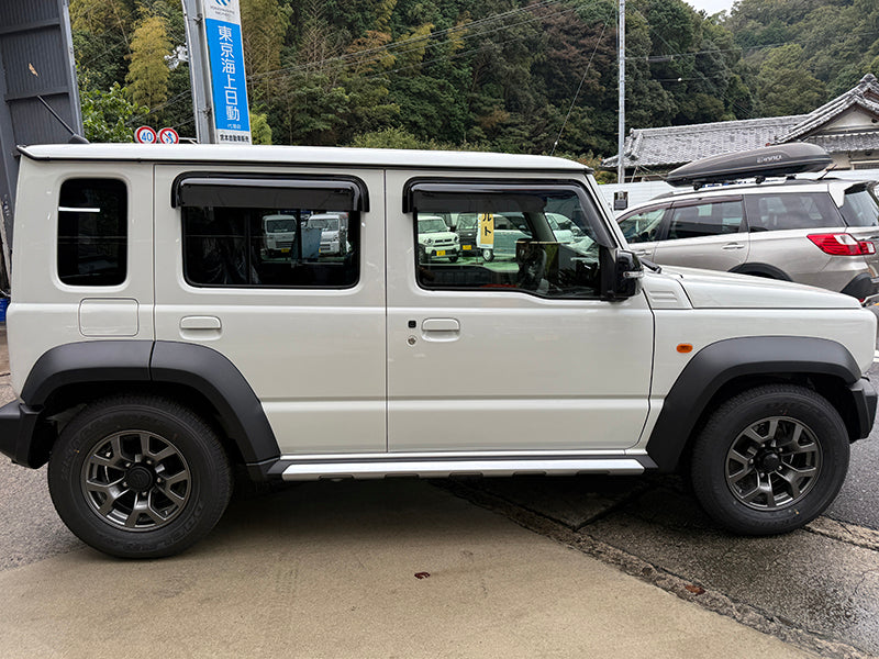 JDM SUZUKI JIMNY JC74W (For 5 doors) Dark Smoke Wind deflectors Window Visor - RHD parts [JC74-BIG-DS]