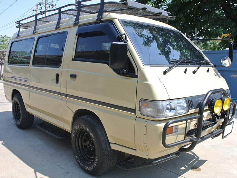JDM Mitsubishi L300 / DELICA VAN / DELICA TRUCK Dark Smoke Wind deflectors Window Visor - RHD parts [L300-big-ds]