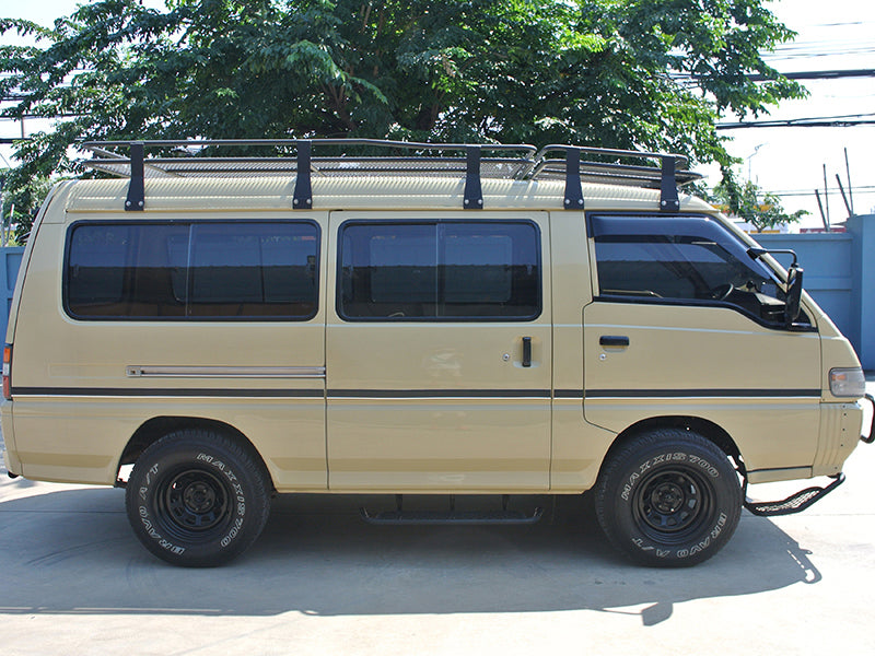 JDM Mitsubishi L300 / DELICA VAN / DELICA TRUCK Dark Smoke Wind deflectors Window Visor - RHD parts [L300-big-ds]