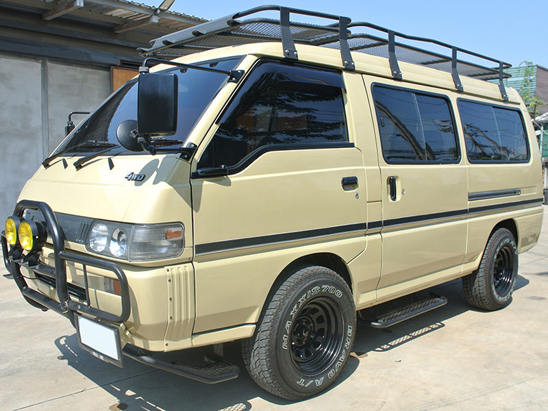 JDM Mitsubishi L300 / DELICA VAN / DELICA TRUCK Dark Smoke Wind deflectors Window Visor - RHD parts [L300-big-ds]