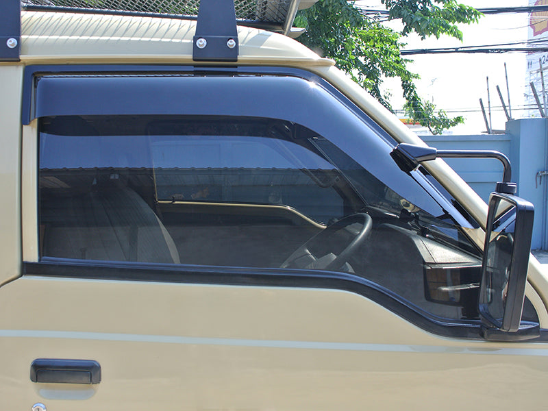 JDM Mitsubishi L300 / DELICA VAN / DELICA TRUCK Dark Smoke Wind deflectors Window Visor - RHD parts [L300-big-ds]