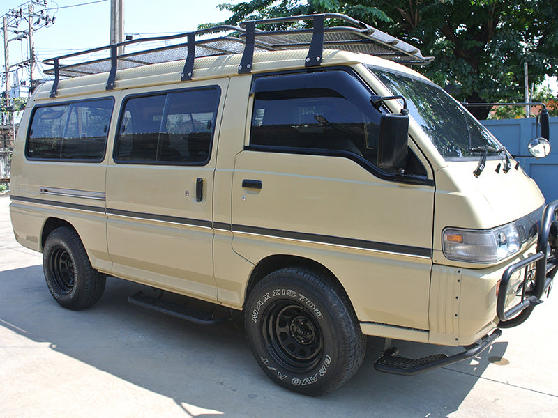 JDM Mitsubishi L300 / DELICA VAN / DELICA TRUCK Dark Smoke Wind deflectors Window Visor - RHD parts [L300-big-ds]