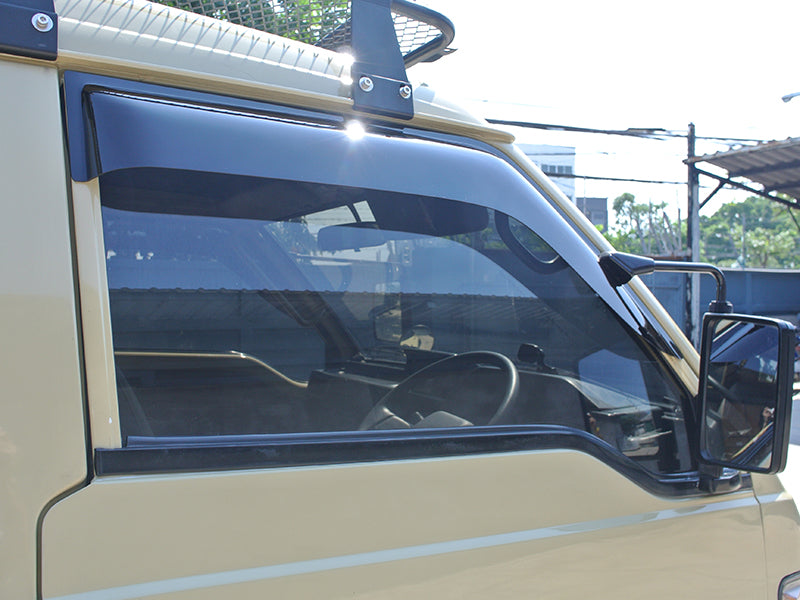 JDM Mitsubishi L300 / DELICA VAN / DELICA TRUCK Dark Smoke Wind deflectors Window Visor - RHD parts [L300-big-ds]