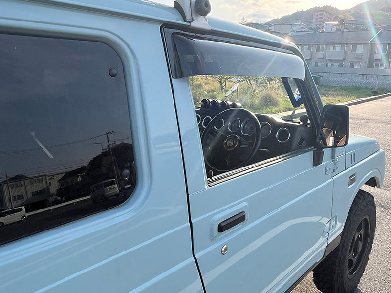 JDM SUZUKI JIMNY SAMURAI CARRIBIAN SJ413 Wind deflectors Window Visor - RHD parts [SJ-BIG-DS]