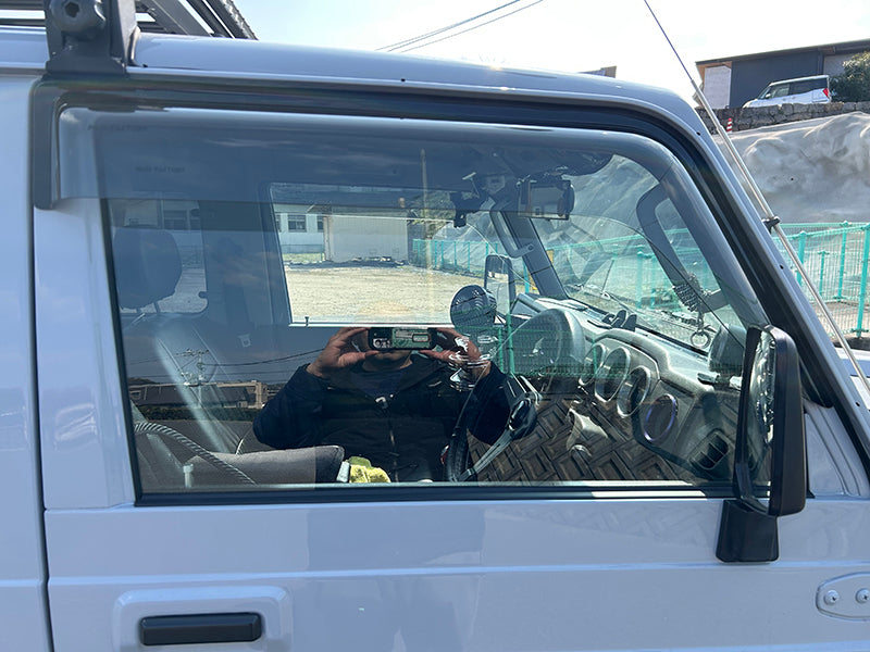 JDM SUZUKI JIMNY SAMURAI CARRIBIAN SJ413 Wind deflectors Window Visor - RHD parts [SJ-BIG-LS]