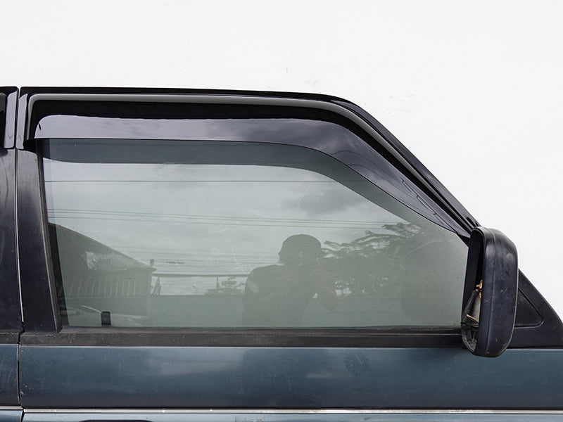 Mitsubishi PAJERO SHOGUN Gen2 V20 V30 V40 V50 (2 doors/3 doors) Dark Smoke Wind deflectors Window Visor - RHD parts [V45-BIG-DS-2P]