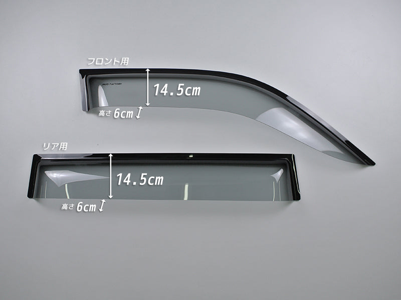 JDM TOYOTA LAND CRUISER UZJ100W HDJ101K LEXUS LX Light Smoke Wind deflectors Window Visor - RHD parts [VX100-BIG-LS]