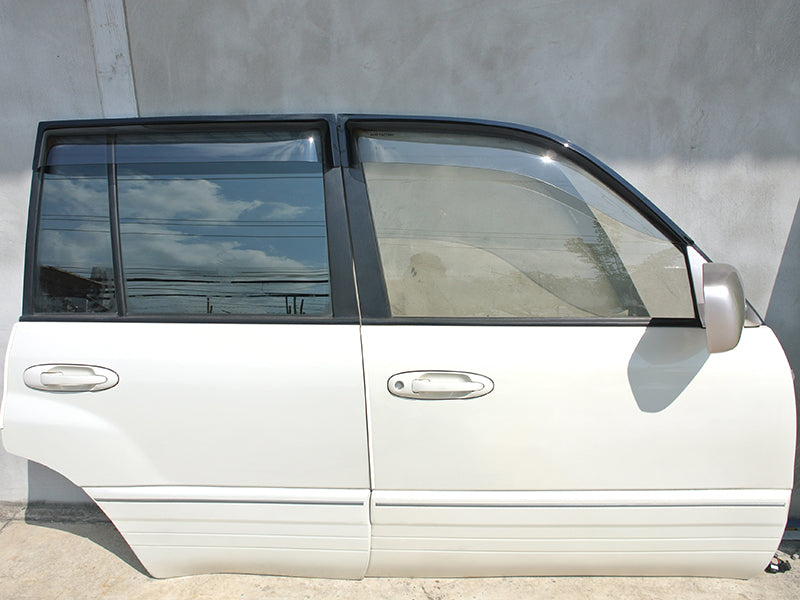 JDM TOYOTA LAND CRUISER UZJ100W HDJ101K LEXUS LX Light Smoke Wind deflectors Window Visor - RHD parts [VX100-BIG-LS]