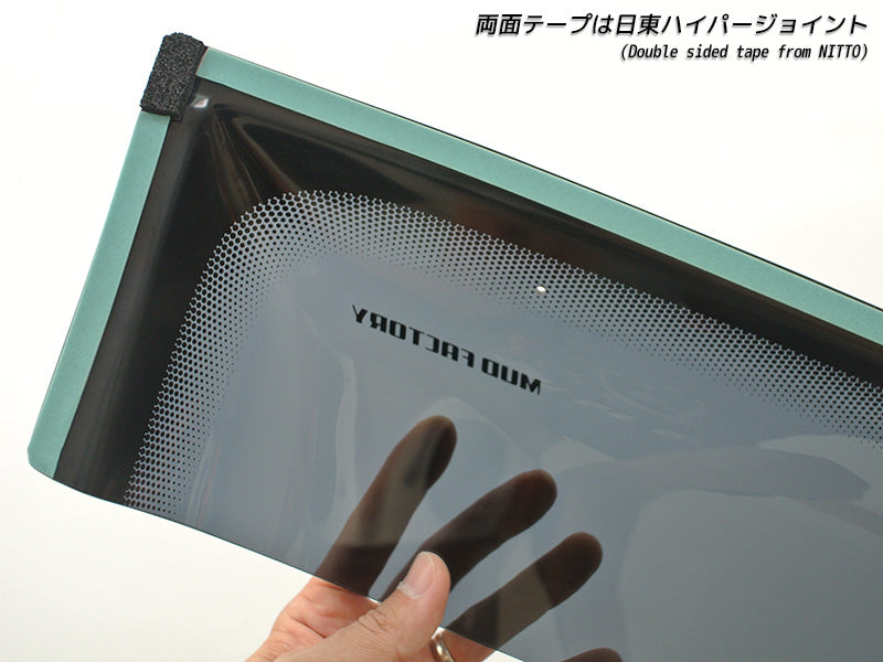 JDM TOYOTA LAND CRUISER UZJ100W HDJ101K LEXUS LX Light Smoke Wind deflectors Window Visor - RHD parts [VX100-BIG-LS]
