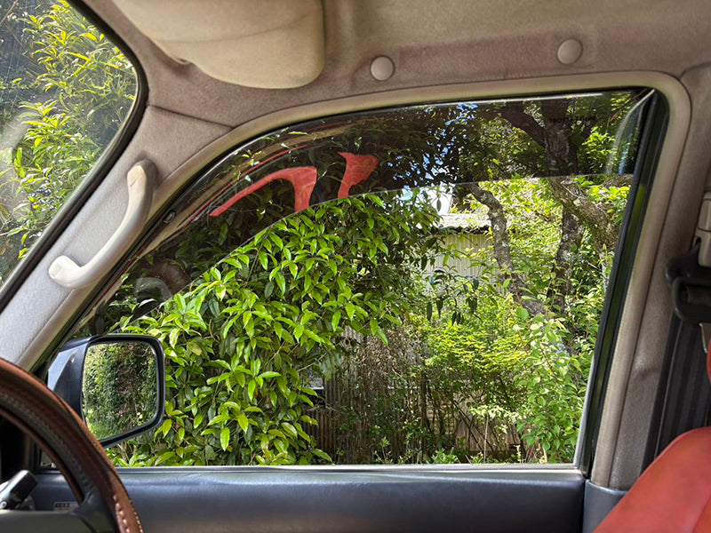 JDM TOYOTA LAND CRUISER HDJ80 HDJ81 FJ80 FZJ80 HZJ81 Dark Smoke Wind deflectors Window Visor - RHD parts [VX80-BIG-DS]