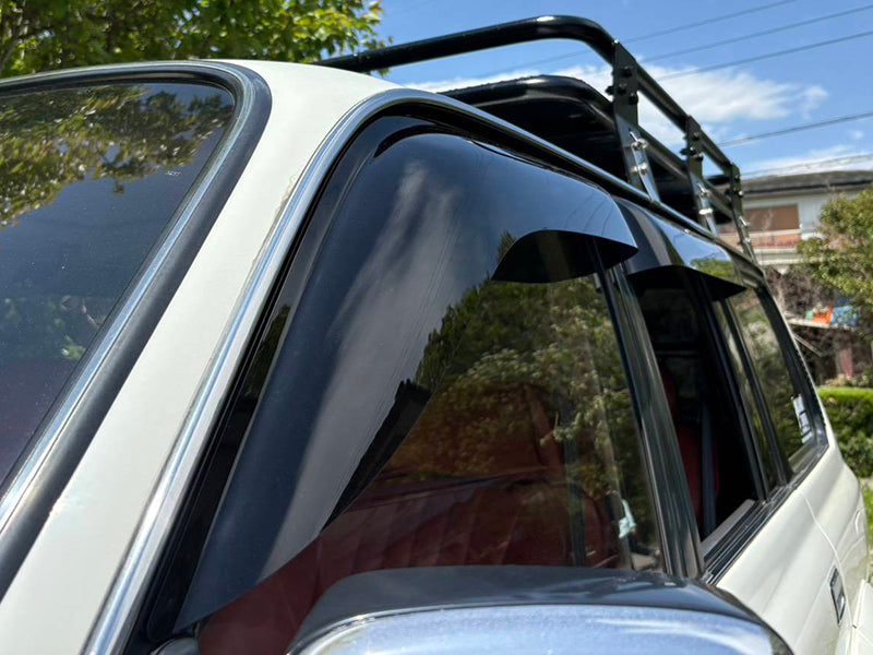 JDM TOYOTA LAND CRUISER HDJ80 HDJ81 FJ80 FZJ80 HZJ81 Dark Smoke Wind deflectors Window Visor - RHD parts [VX80-BIG-DS]