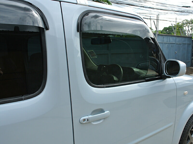 JDM NISSAN CUBE Z11 / CUBE3 Wind deflectors Window Visor (*Front pair) - RHD parts [cube11-spw-ls-2p]