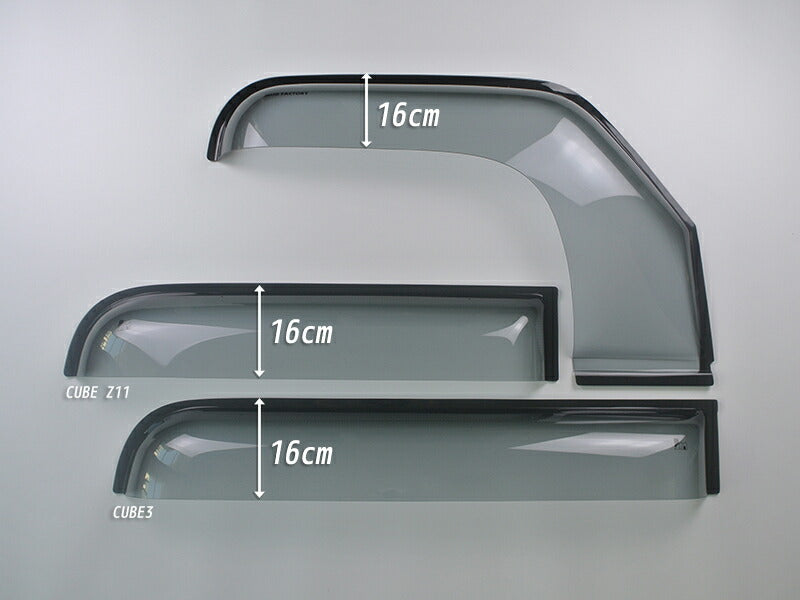 JDM NISSAN CUBE Z11 / CUBE3 Wind deflectors Window Visor - RHD parts [cube11-spw-ls]
