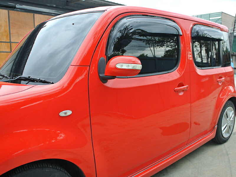 JDM CUBE Z12 NZ12 Wind deflectors Window Visor (*Front pair) - RHD parts [cube12-big-ds-2p]
