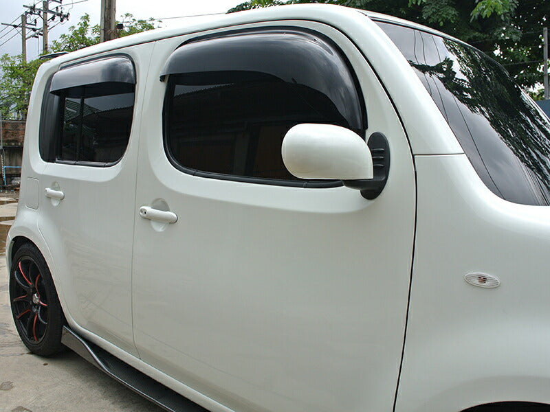 JDM CUBE Z12 NZ12 Wind deflectors Window Visor (*Front pair) - RHD parts [cube12-big-ds-2p]