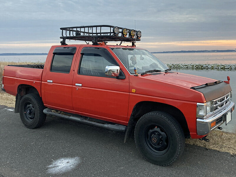 JDM Nissan D21 / HARDBODY/ Big M (DUTSUN) Dark Smoke Wind deflectors Window Visor - RHD parts [d21-big-ds-4p]