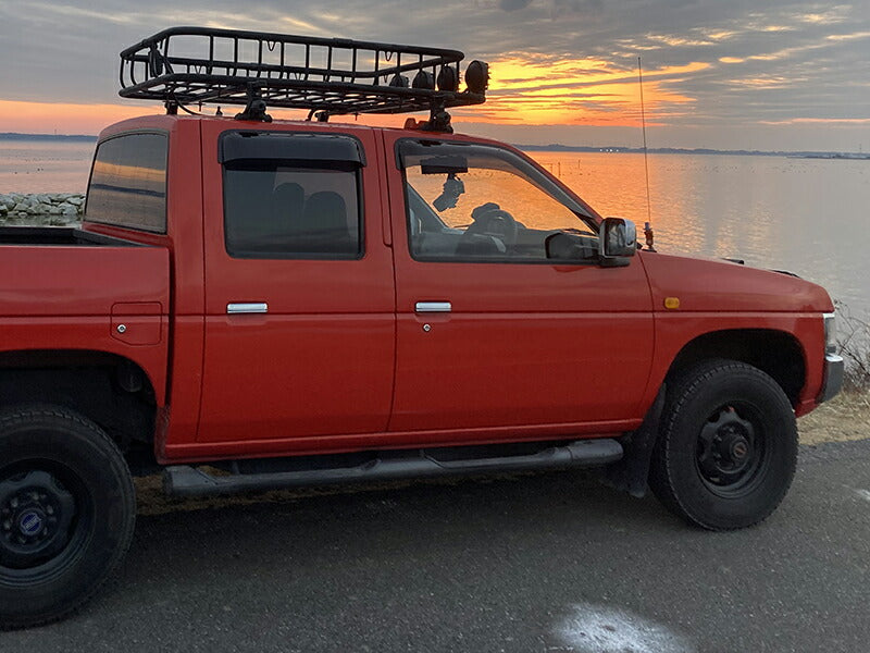 JDM Nissan D21 / HARDBODY/ Big M (DUTSUN) Dark Smoke Wind deflectors Window Visor - RHD parts [d21-big-ds-4p]