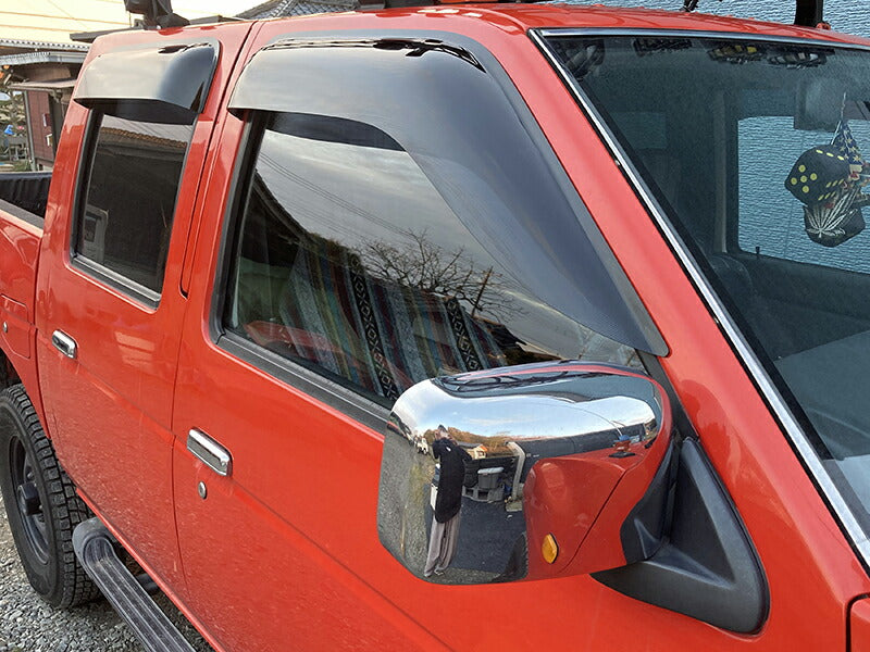 JDM Nissan D21 / HARDBODY/ Big M (DUTSUN) Dark Smoke Wind deflectors Window Visor - RHD parts [d21-big-ds-4p]