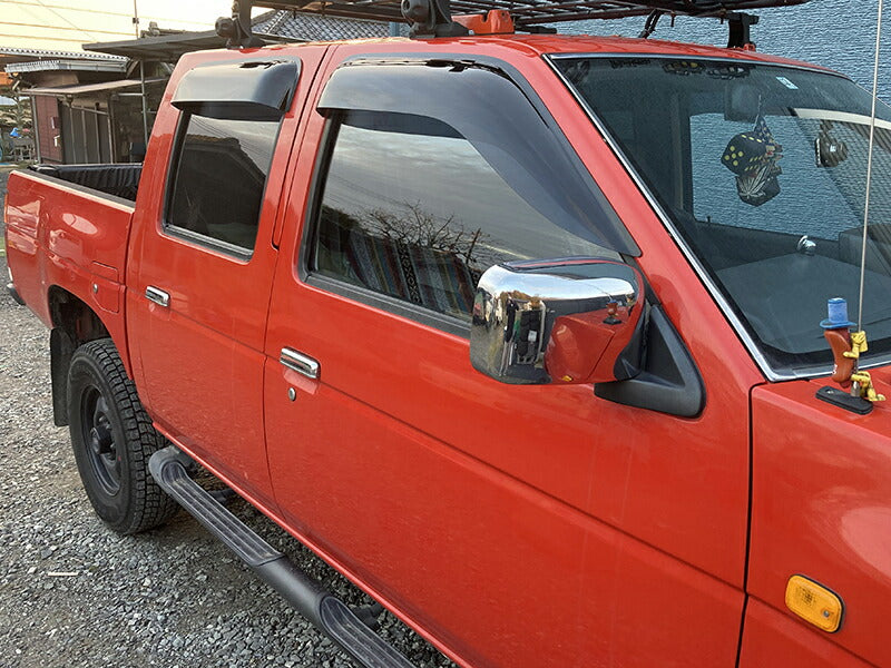 JDM Nissan D21 / HARDBODY/ Big M (DUTSUN) Dark Smoke Wind deflectors Window Visor - RHD parts [d21-big-ds-4p]