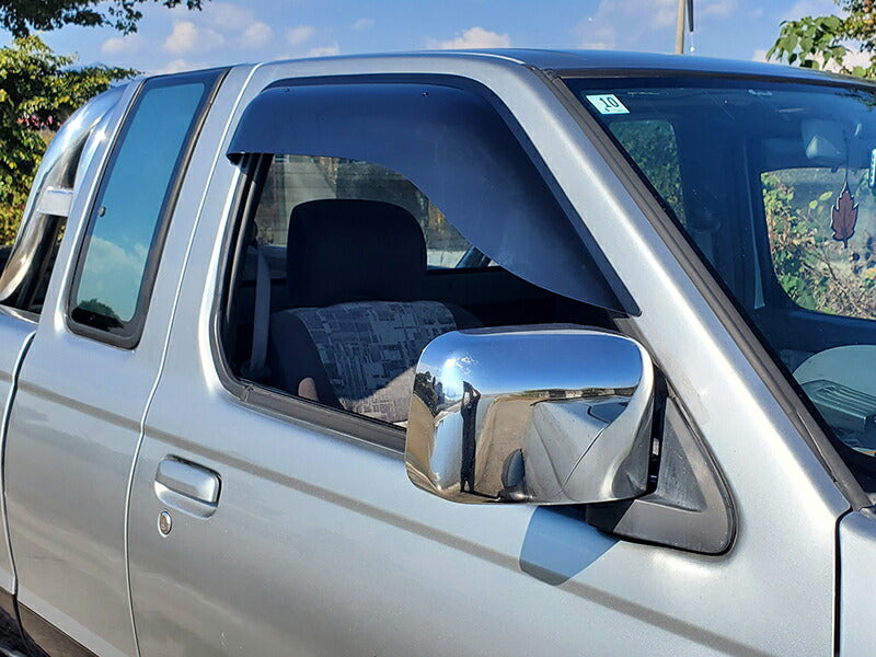 JDM Nissan Frontier D22 (DUTSUN) Dark Smoke Wind deflectors Window Visor - RHD parts [d22-big-ds]