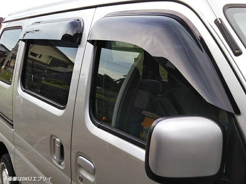 JDM SUZUKI EVERY CARRY VAN (DE51V / DF51V) MAZDA CCRUM (DL51 / DM51) Dark Smoke Wind deflectors Window Visor - RHD parts [dc51-big-ds-4p]