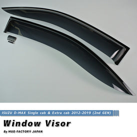 ISUZU D-MAX Single CAB/Extra CAB (RT50/85) Wind deflectors Window Visor [dmax2-big-ds]