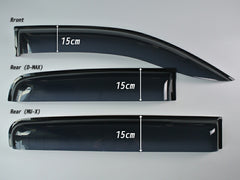 ISUZU D-MAX Single CAB/Extra CAB (RT50/85) Wind deflectors Window Visor [dmax2-big-ds]
