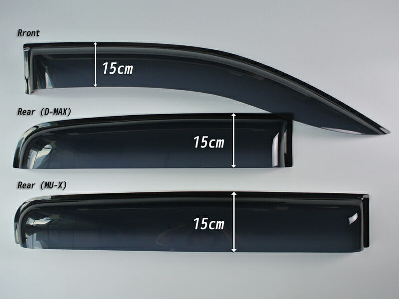 JDM ISUZU D-MAX Single CAB/Extra CAB (RT50/85) Wind deflectors Window Visor - RHD parts [dmax2-big-ds]
