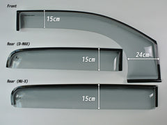 ISUZU D-MAX Double CAB (RT50/85) Wind deflectors Window Visor [dmax2-spw-ls-4p]
